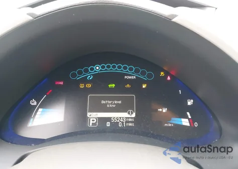 2012 Nissan Leaf Sv из США, поврежденный, VIN JN1AZ0CP0CT015655